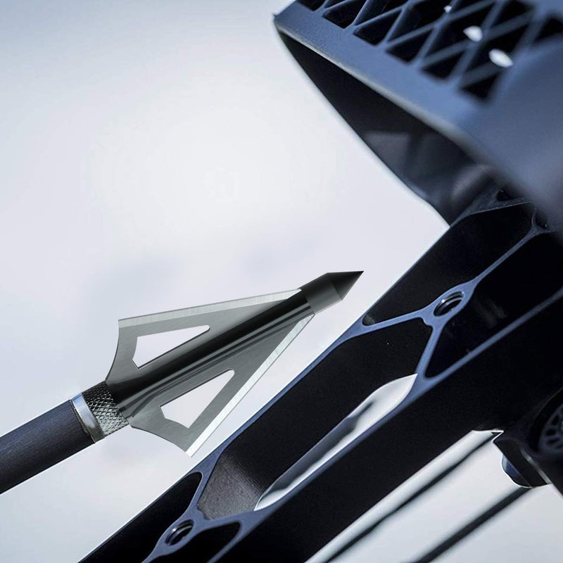 Sinbadteck Hunting Broadheads, 12PK 3 Blades Archery Broadheads 100 Grain Screw-in Arrow Heads Arrow Tips Compatible with Traditional Bows and Compound Bow - Image 5